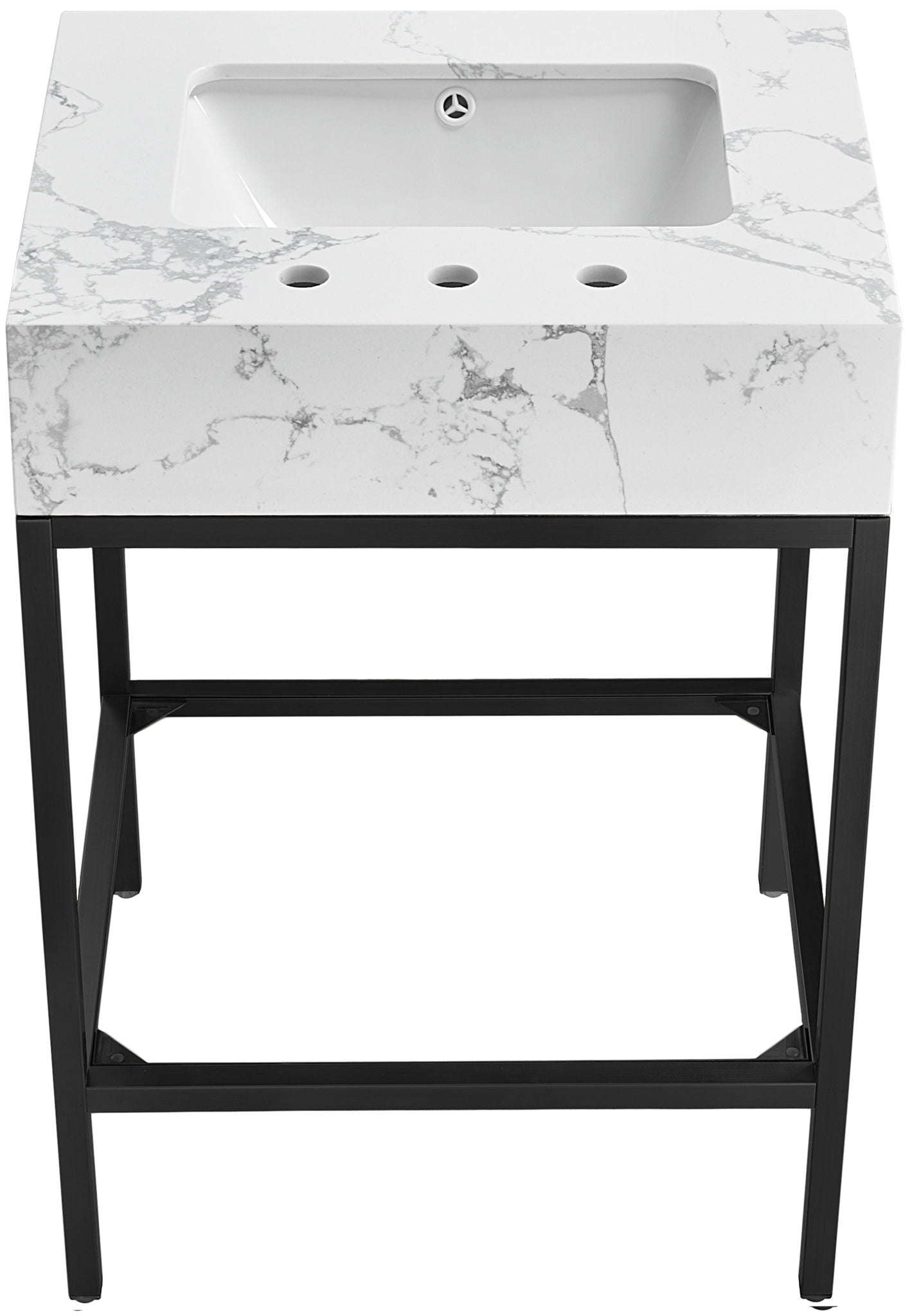 Marmo - Engineered Marble Bathroom Vanity With Black Base - Urban Living Furniture (Los Angeles, CA)
