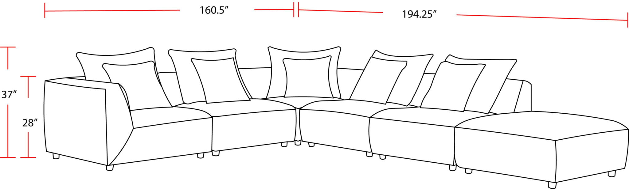 Recess - Modular Sectional - Urban Living Furniture (Los Angeles, CA)