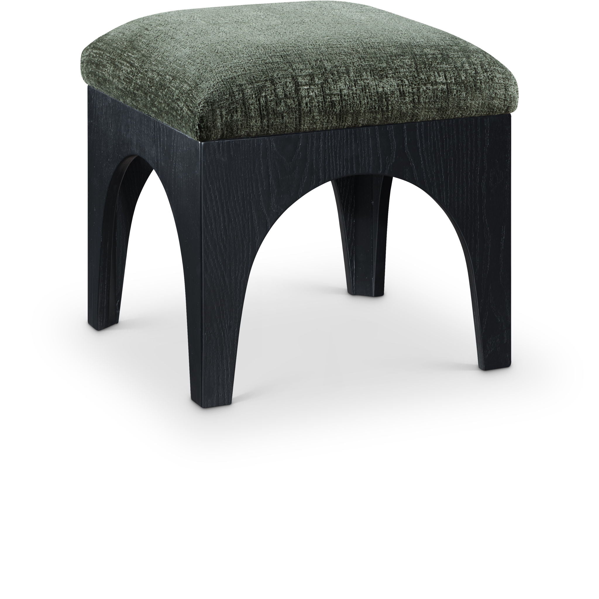 Lawson - Chenille Fabric Ottoman - Black Base - Urban Living Furniture (Los Angeles, CA)