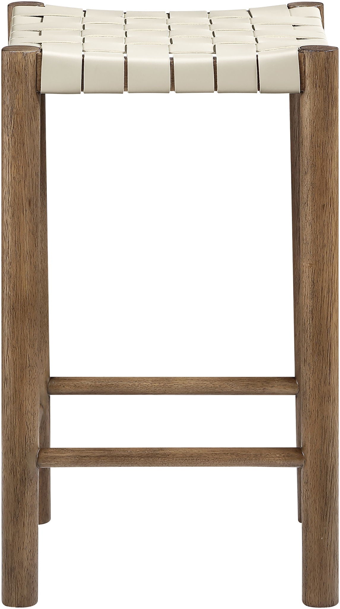 Entwine - Vegan Leather Upholstered Backless Counter Stool - Painted Brown - Urban Living Furniture (Los Angeles, CA)