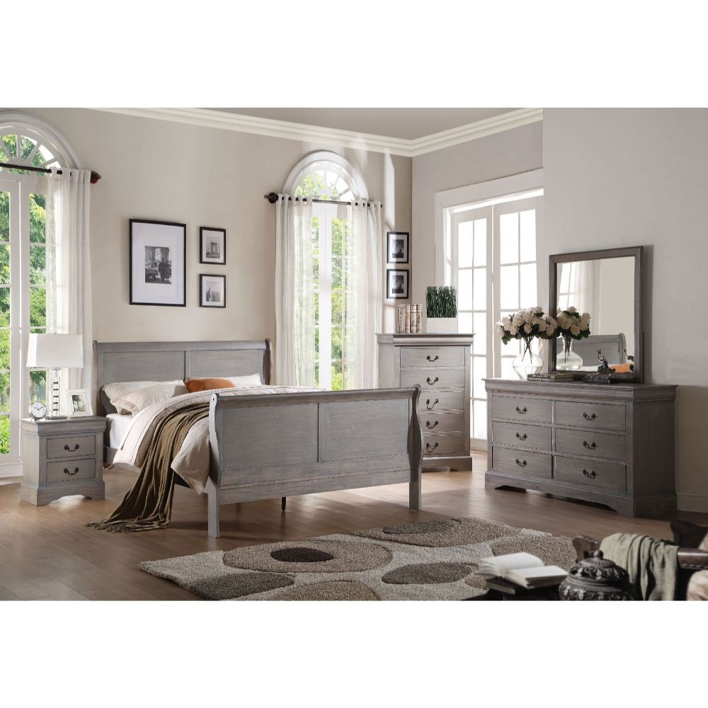 Louis Philippe III - Bed (FB 34"H) - Urban Living Furniture (Los Angeles, CA)