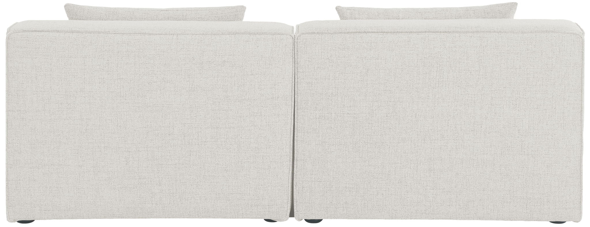 Cube - Linen Modular 2 Seat Armless Sofa - Urban Living Furniture (Los Angeles, CA)