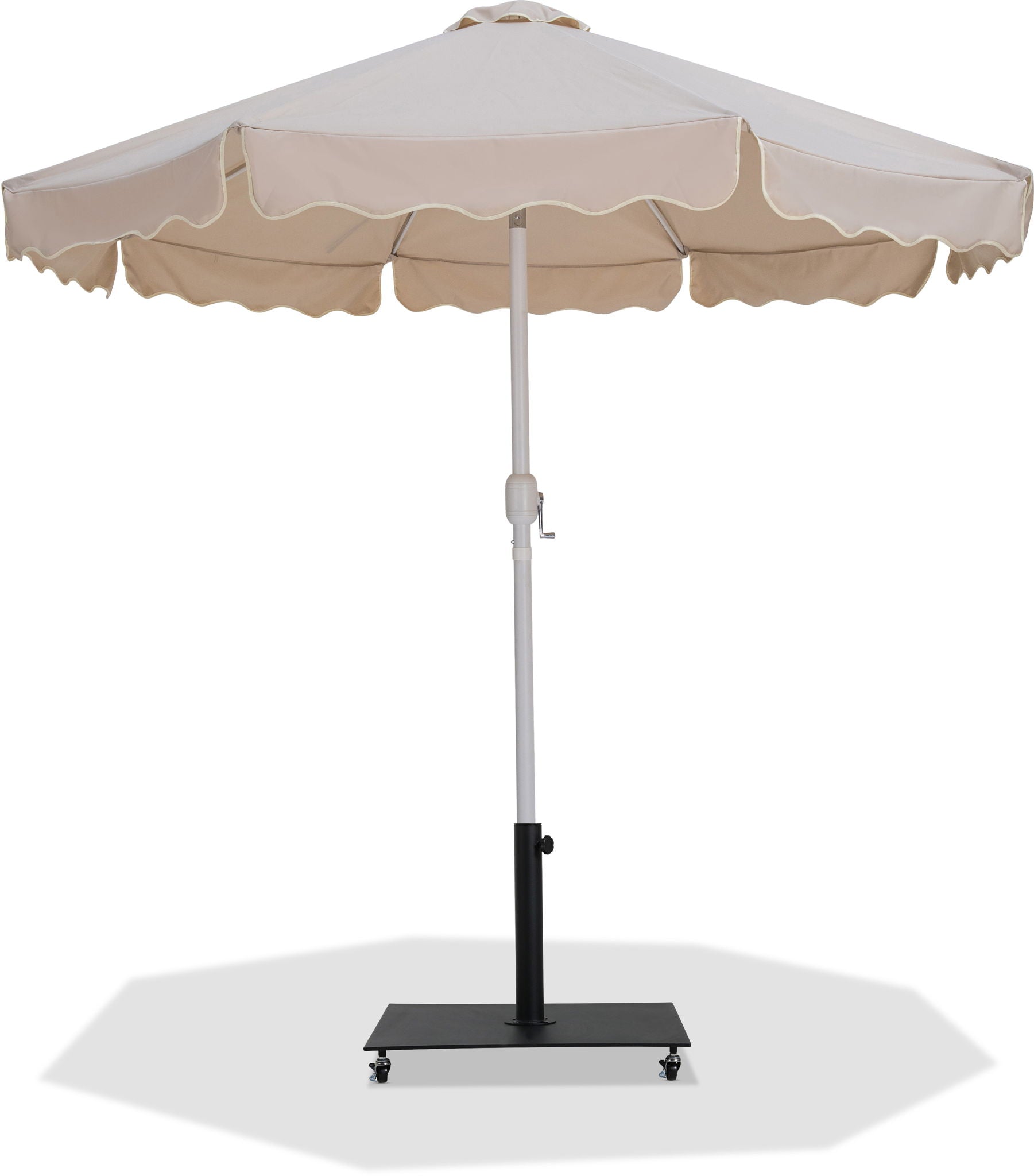 Amalfi - Aluminum Patio Umbrella - Black Base / White Pole - Urban Living Furniture (Los Angeles, CA)