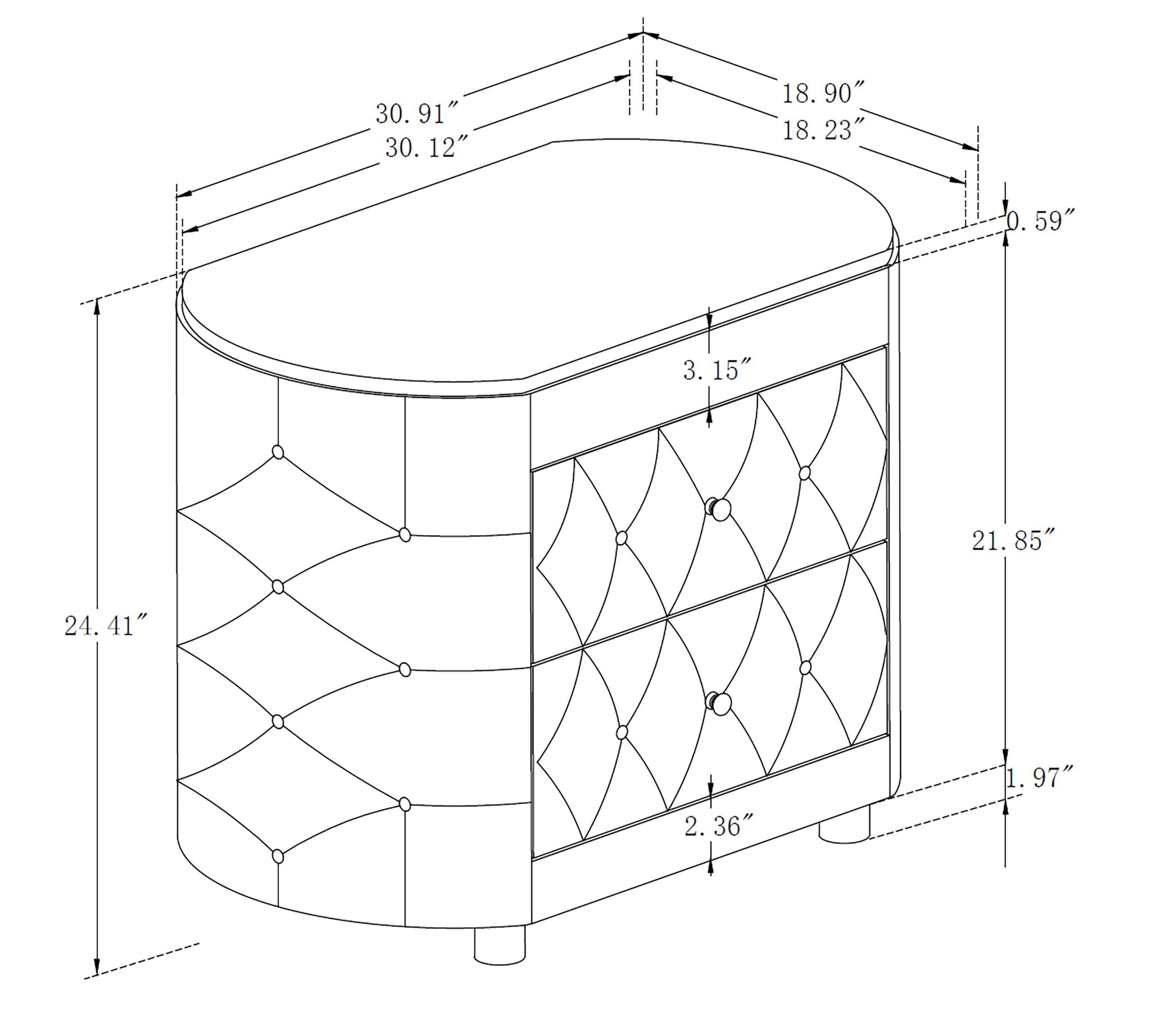 Natalia - Nightstand - Urban Living Furniture (Los Angeles, CA)