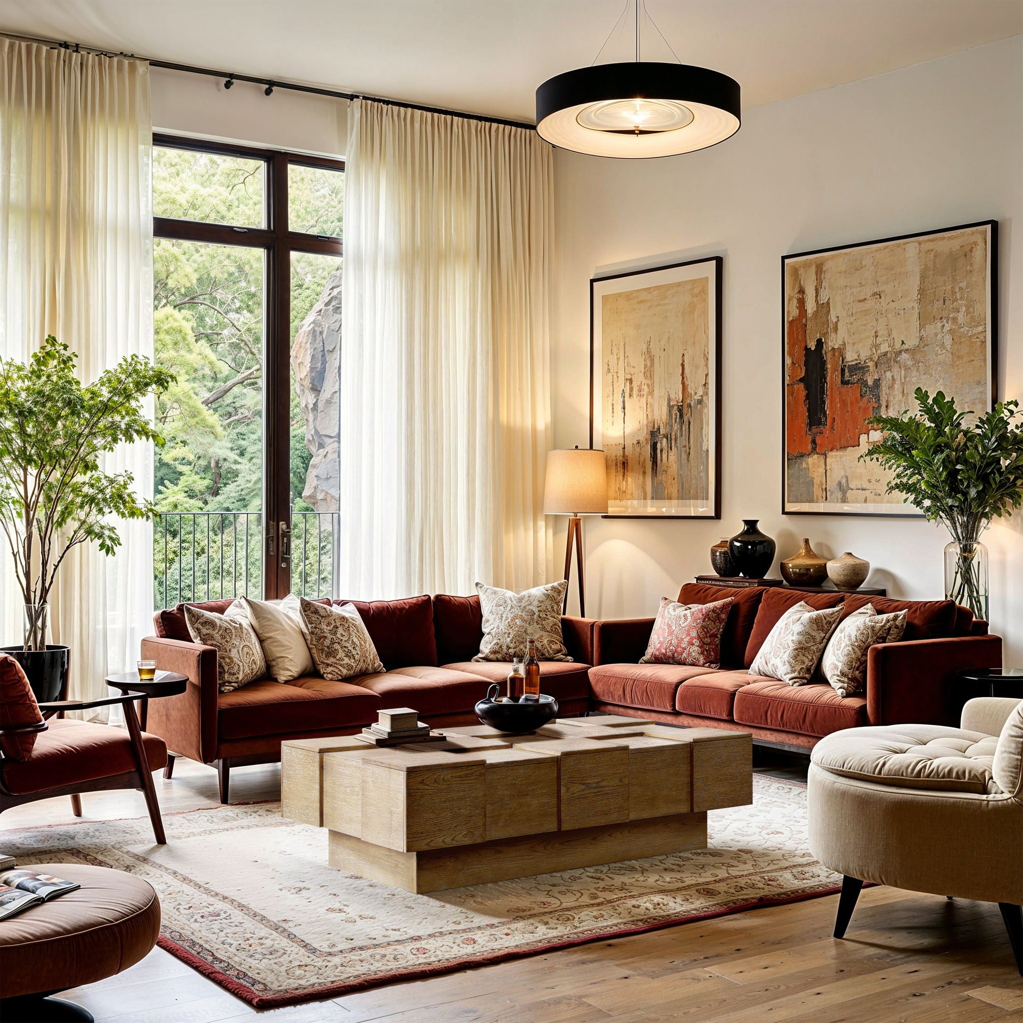 Anzio - Oak Veneer Coffee Table - Urban Living Furniture (Los Angeles, CA)