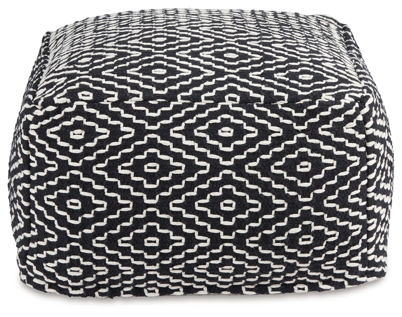 Jasett - Black / Ivory - Pouf - Urban Living Furniture (Los Angeles, CA)