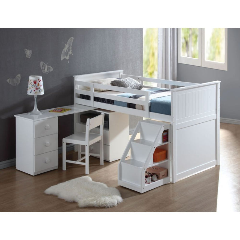 Wyatt - Loft Bed - White - Urban Living Furniture (Los Angeles, CA)