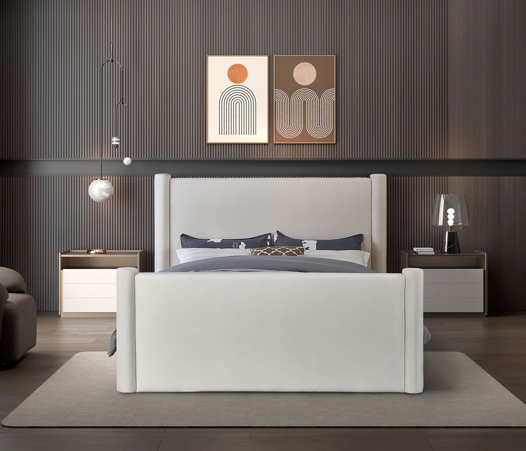 Elias - Velvet Bed - Urban Living Furniture (Los Angeles, CA)