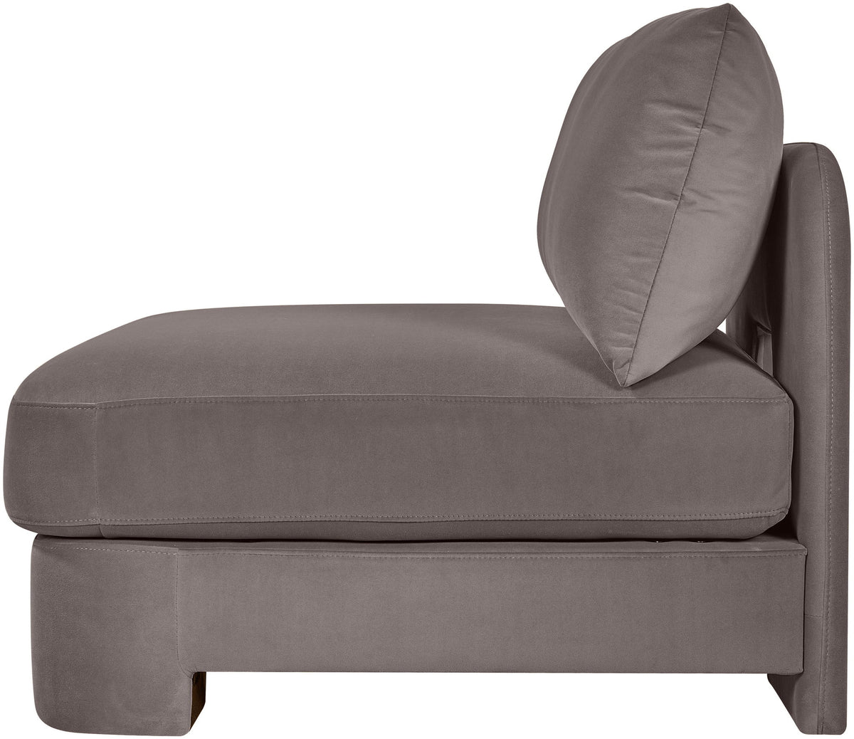 Hammond - Velvet Performance Fabric Upholstered Armless Chair
