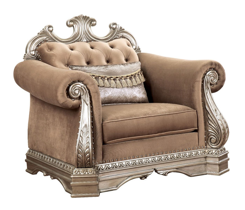 Northville - Chair - Velvet & Antique Silver - Urban Living Furniture (Los Angeles, CA)