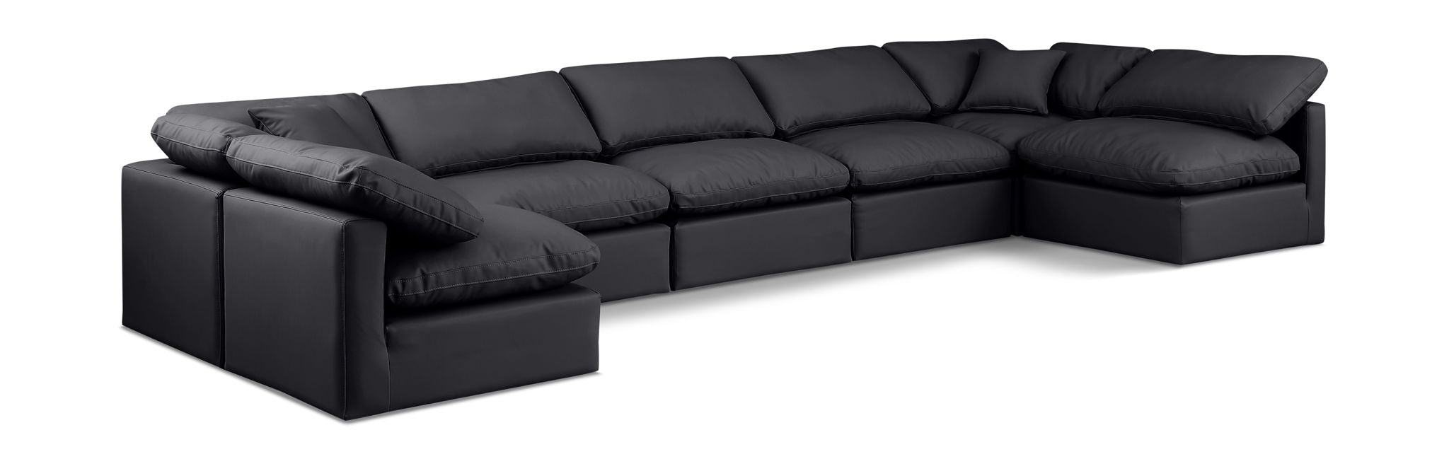 Indulge - Faux Leather 7 Piece Modular U-Shaped Sectional - Urban Living Furniture (Los Angeles, CA)