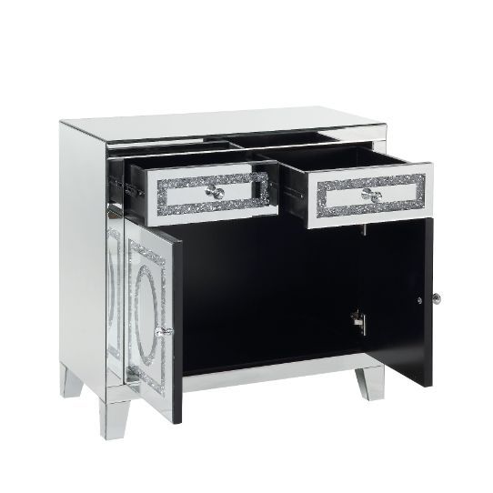 Noralie - Cabinet - Mirrored & Faux Diamonds - Urban Living Furniture (Los Angeles, CA)