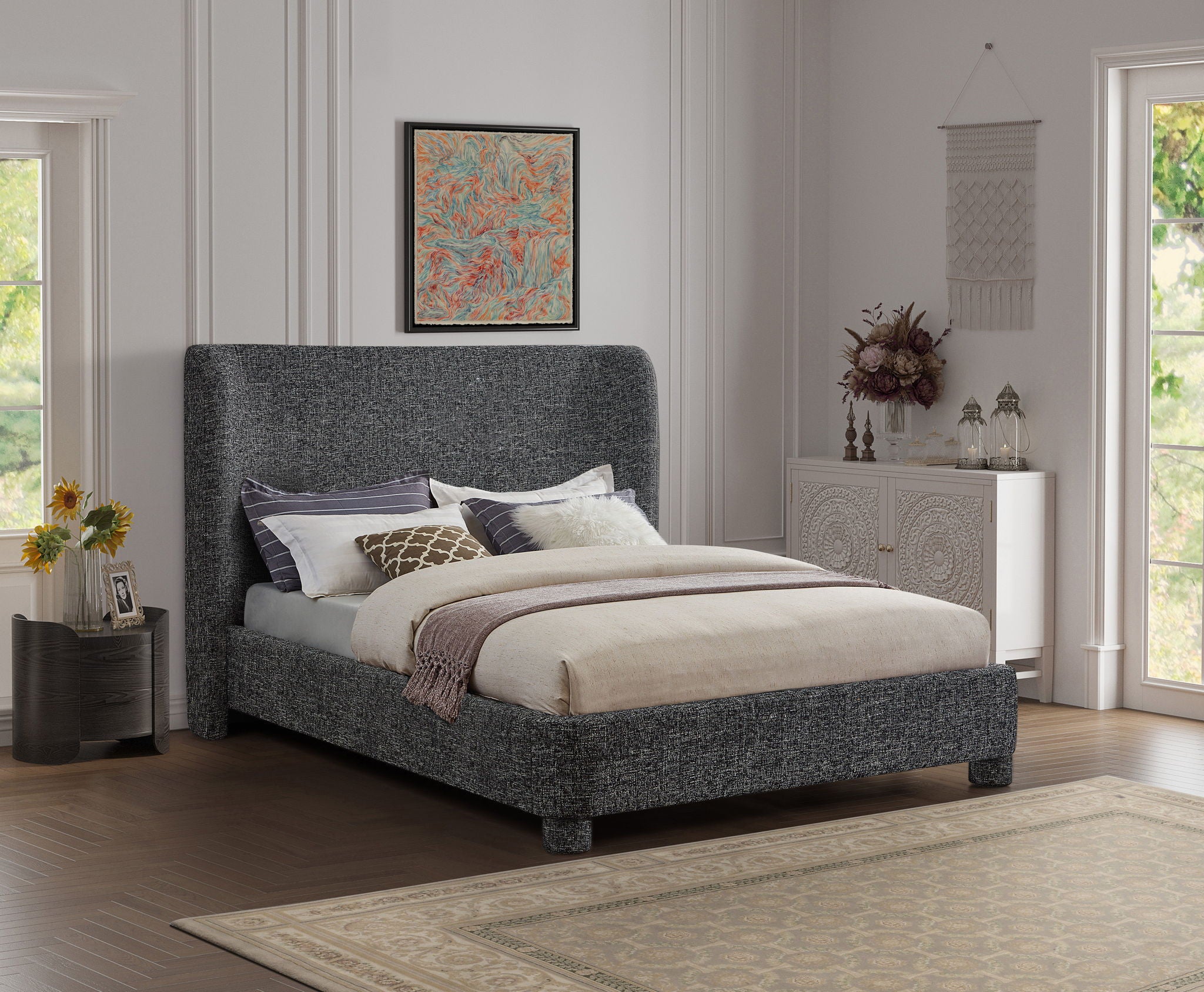 Penny - Polyester Fabric Bed - Urban Living Furniture (Los Angeles, CA)