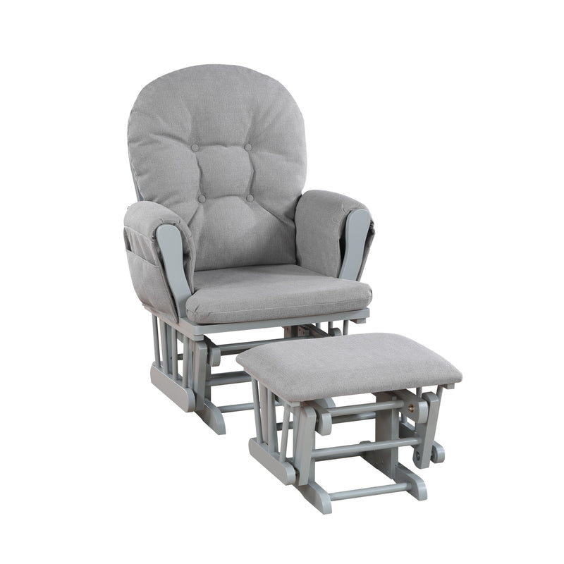 Mason - Glider And Ottoman Gray Wood - Urban Living Furniture (Los Angeles, CA)
