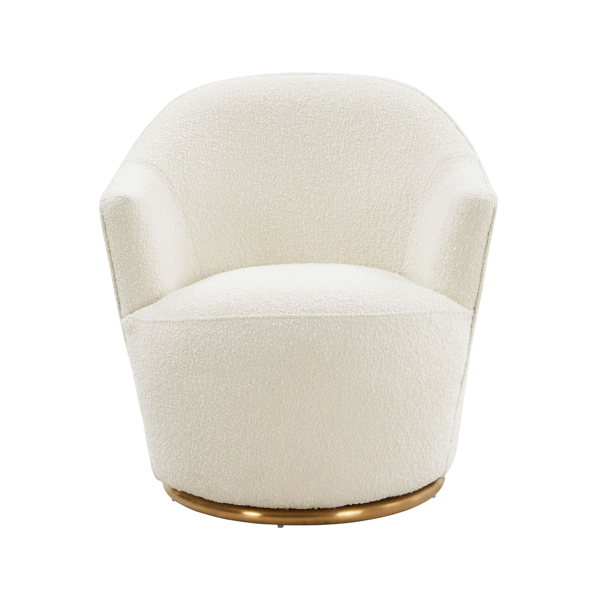 Skyla - Boucle Swivel Chair - Beige - Urban Living Furniture (Los Angeles, CA)