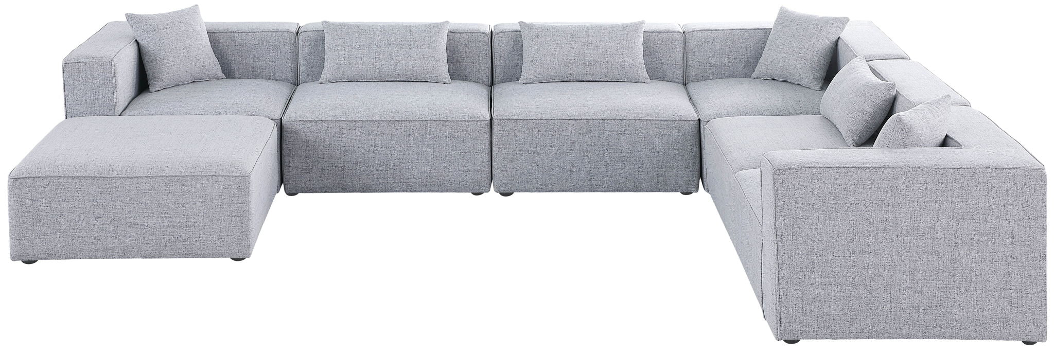 Cube - Linen 7 Piece Modular Sectional - Urban Living Furniture (Los Angeles, CA)