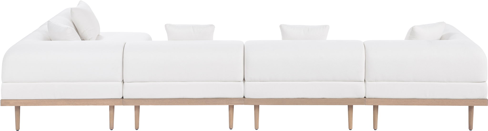 Laguna - 5 Piece 106.5" Upholstered Outdoor Patio Modular Sectional - Urban Living Furniture (Los Angeles, CA)