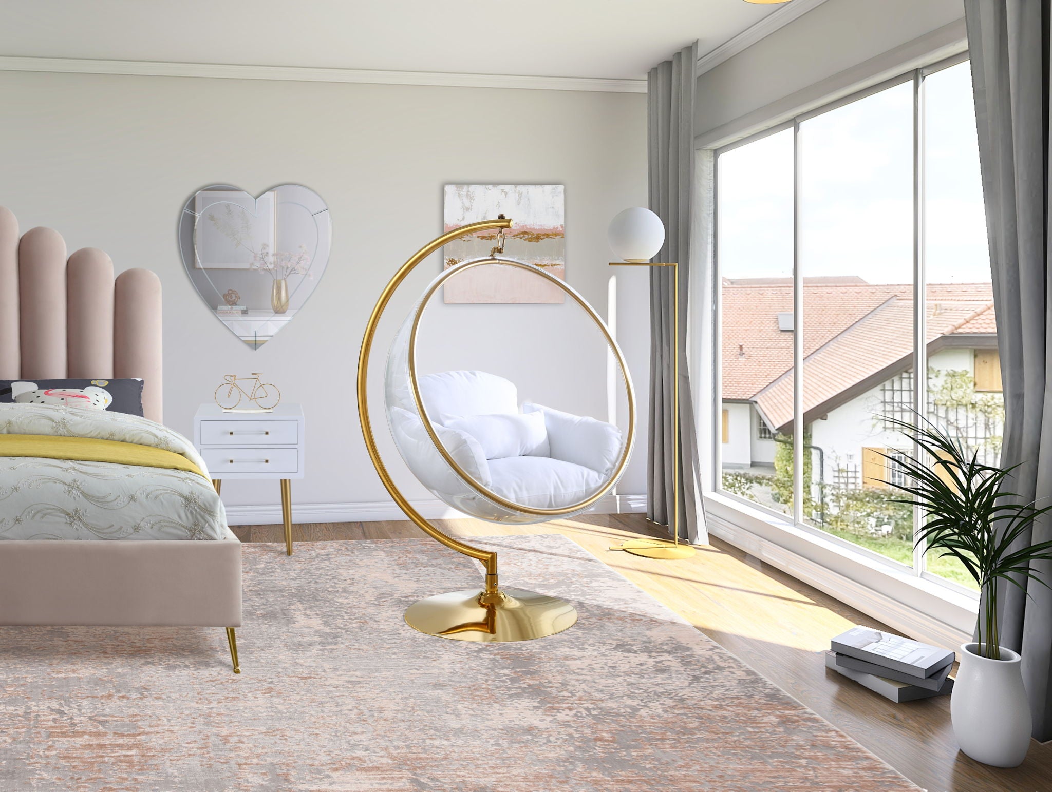 Luna - Swing Bubble Accent Chair - Urban Living Furniture (Los Angeles, CA)