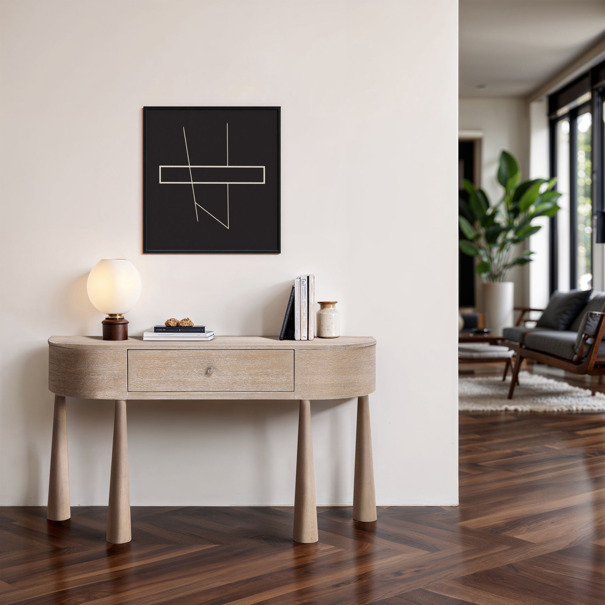 Oasis - Acacia Veneer And Solid Wood Console Table - Urban Living Furniture (Los Angeles, CA)