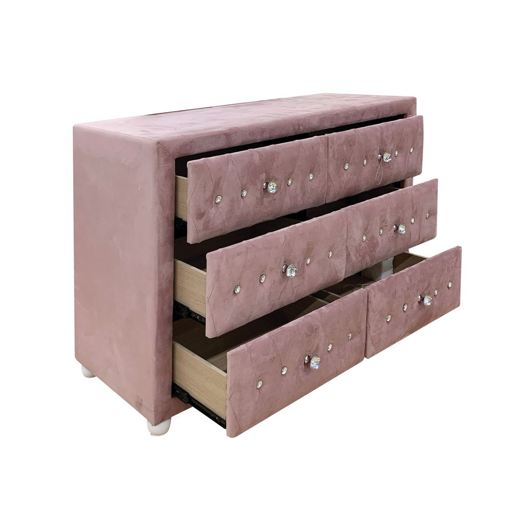 Reggie - Dresser - Pink Fabric - Urban Living Furniture (Los Angeles, CA)