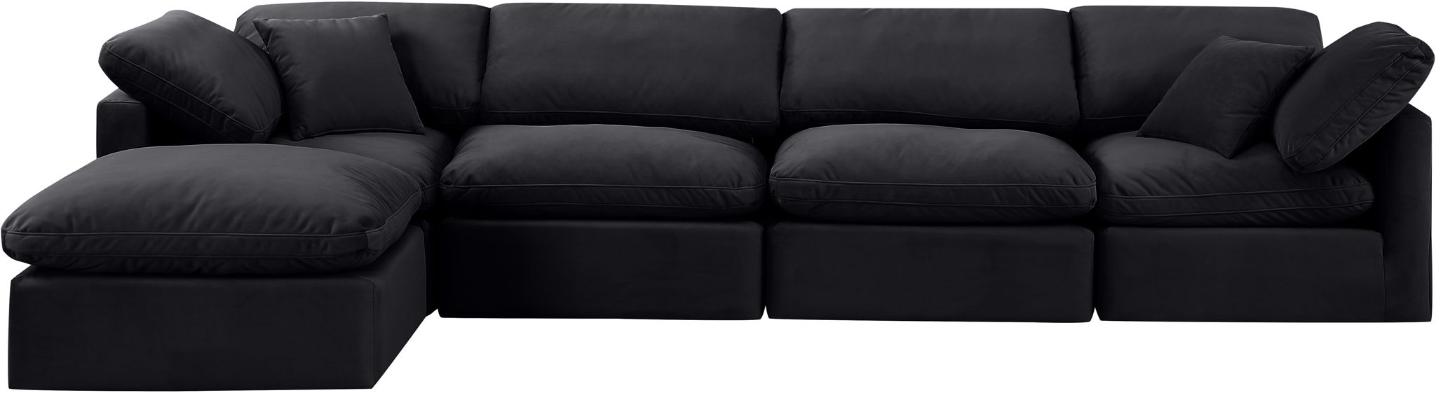 Indulge - Velvet 5 Piece Modular Sectional With Chaise - Urban Living Furniture (Los Angeles, CA)