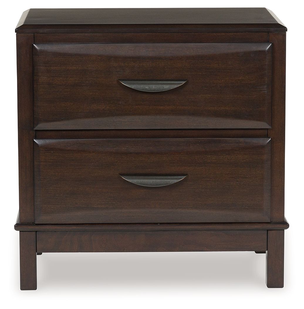 Vanmore - Dark Brown - Two Drawer Night Stand - Urban Living Furniture (Los Angeles, CA)