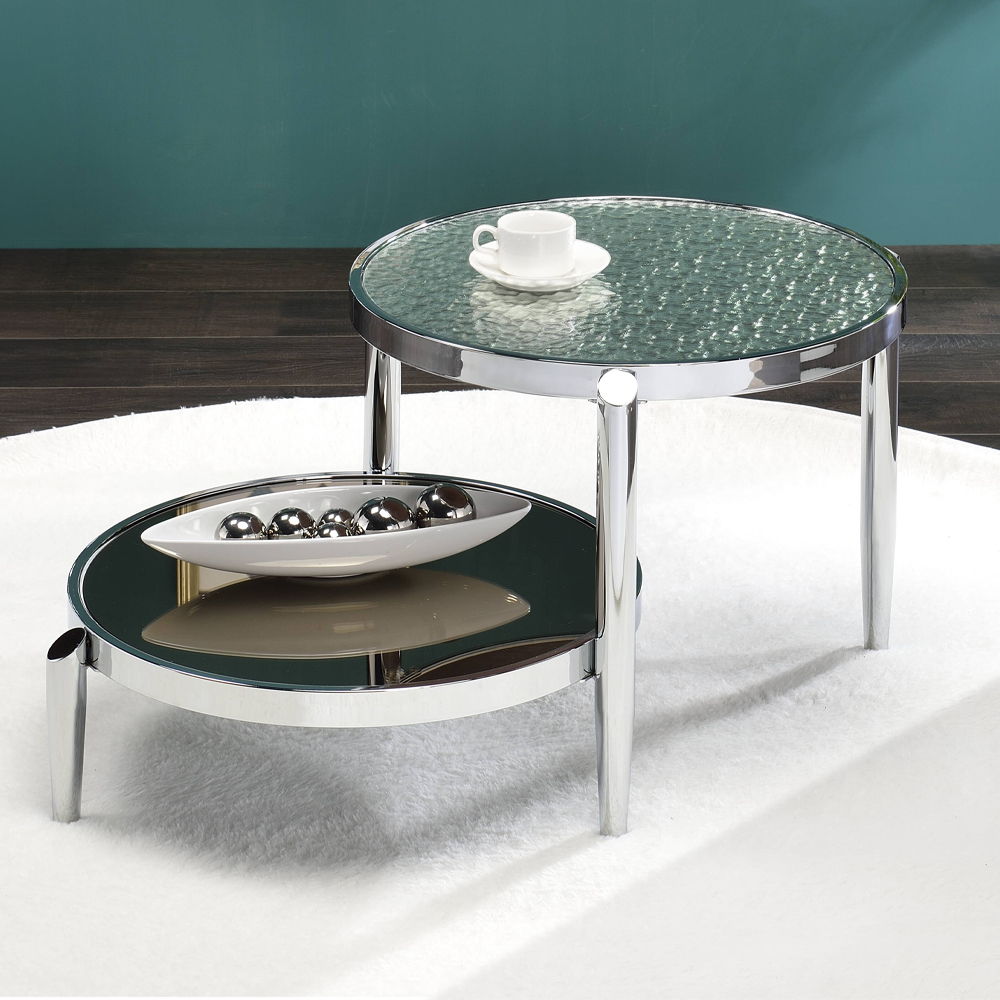 Abbe - Coffee Table - Glass & Chrome - Urban Living Furniture (Los Angeles, CA)