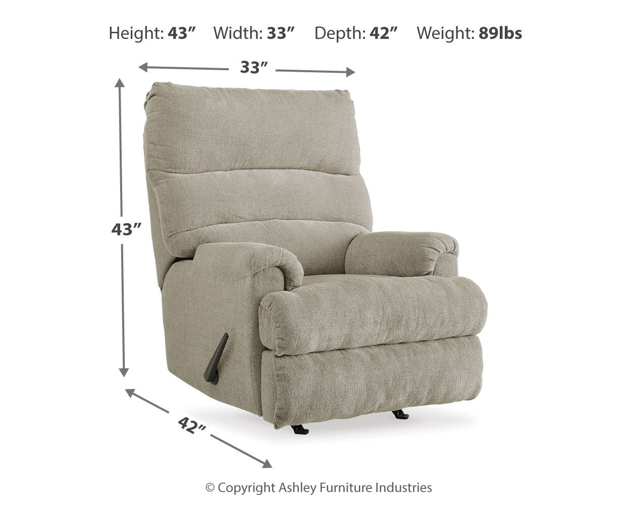 Man Fort - Rocker Recliner - Urban Living Furniture (Los Angeles, CA)