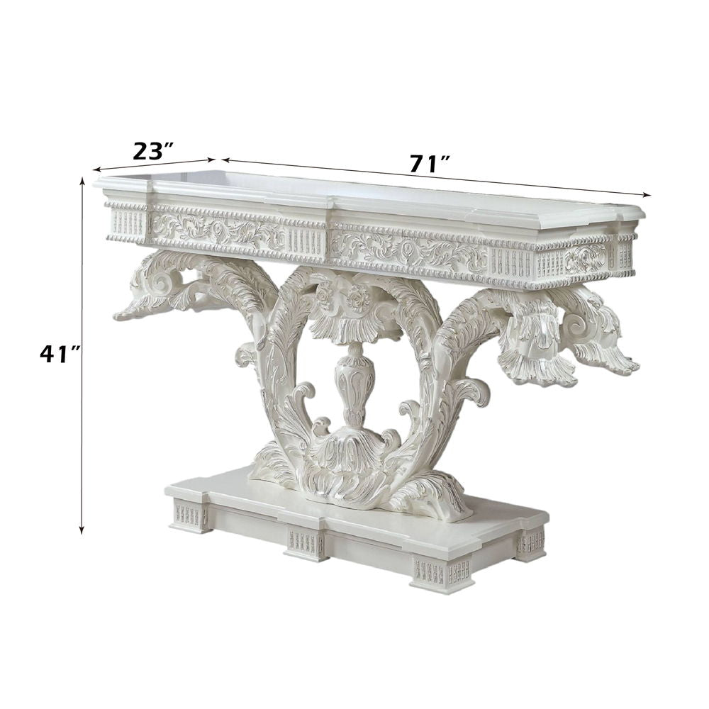 Vanaheim - Console Table - Antique White Finish - Urban Living Furniture (Los Angeles, CA)