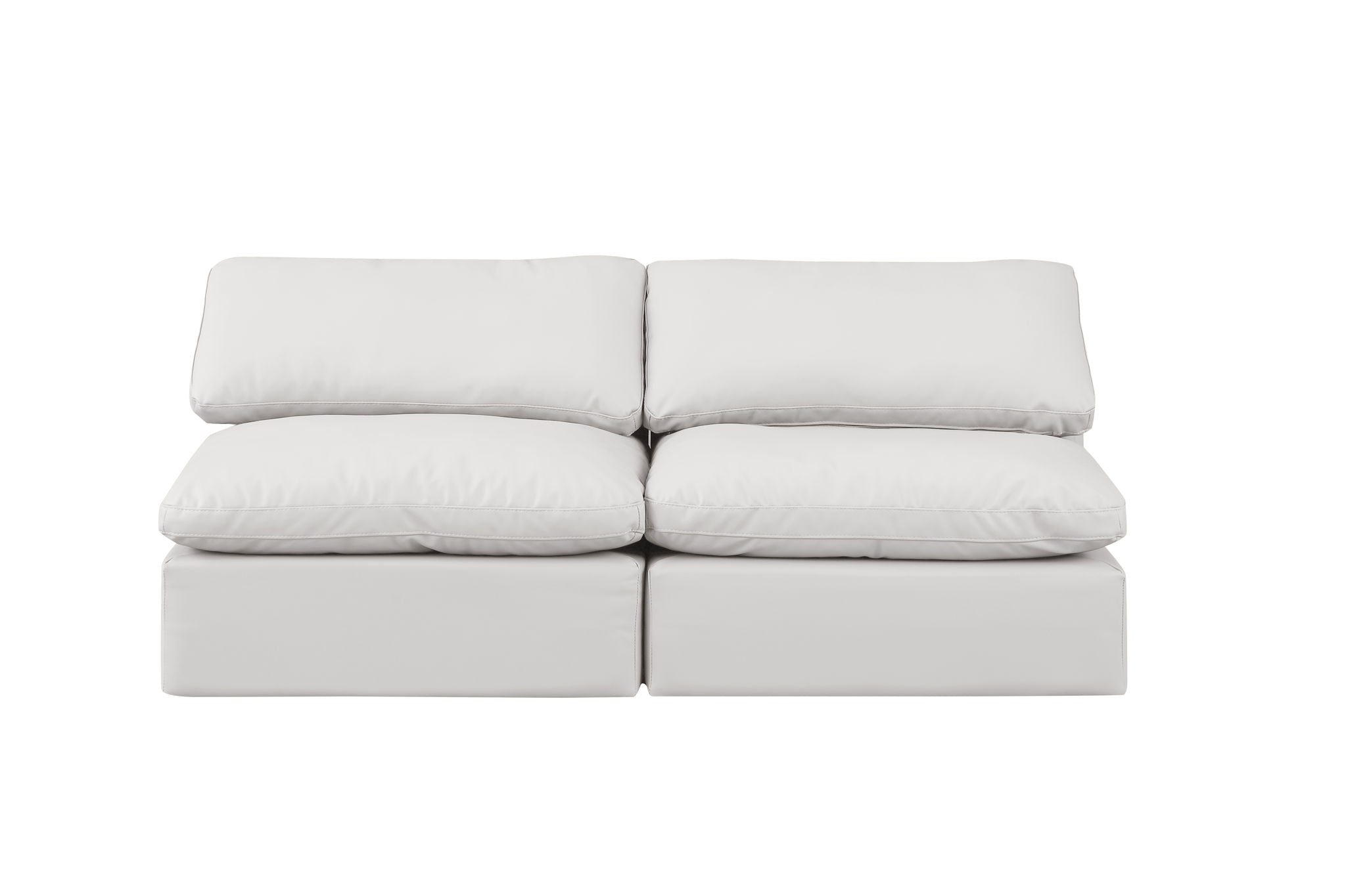 Indulge - Faux Leather 2 Seat Modular Armless Sofa - Urban Living Furniture (Los Angeles, CA)