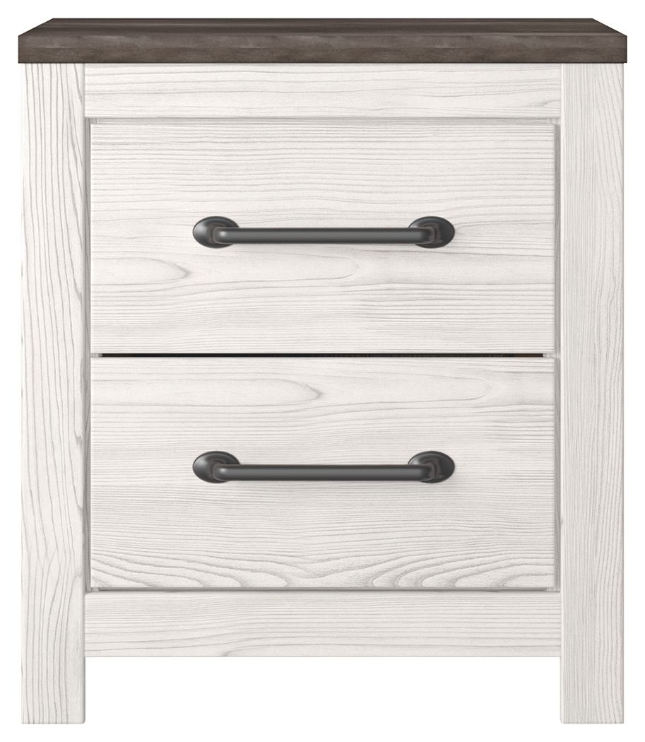 Gerridan - White / Gray - Two Drawer Night Stand - Urban Living Furniture (Los Angeles, CA)
