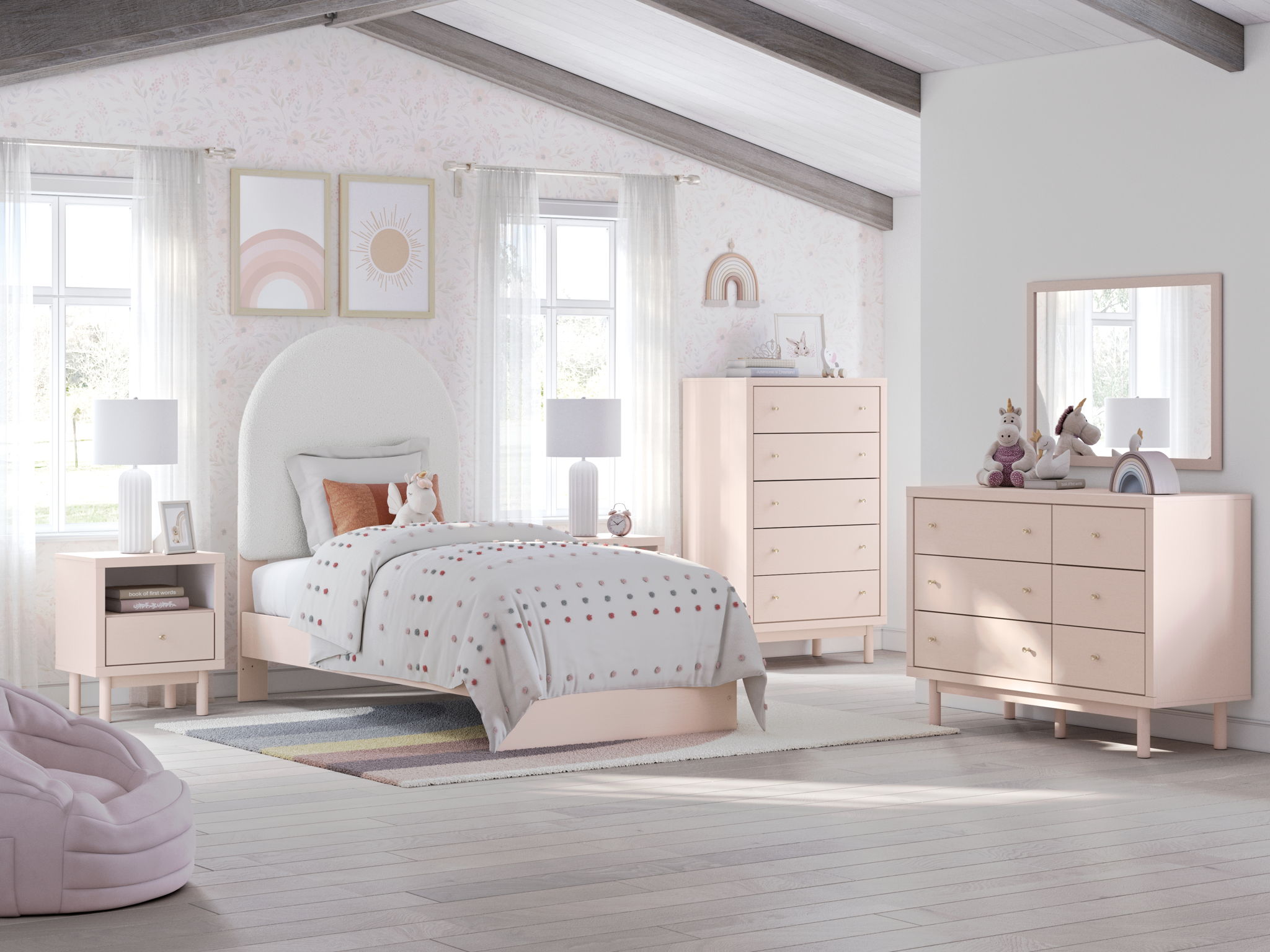 Wistenpine - Upholstered Panel Bedroom Set - Urban Living Furniture (Los Angeles, CA)