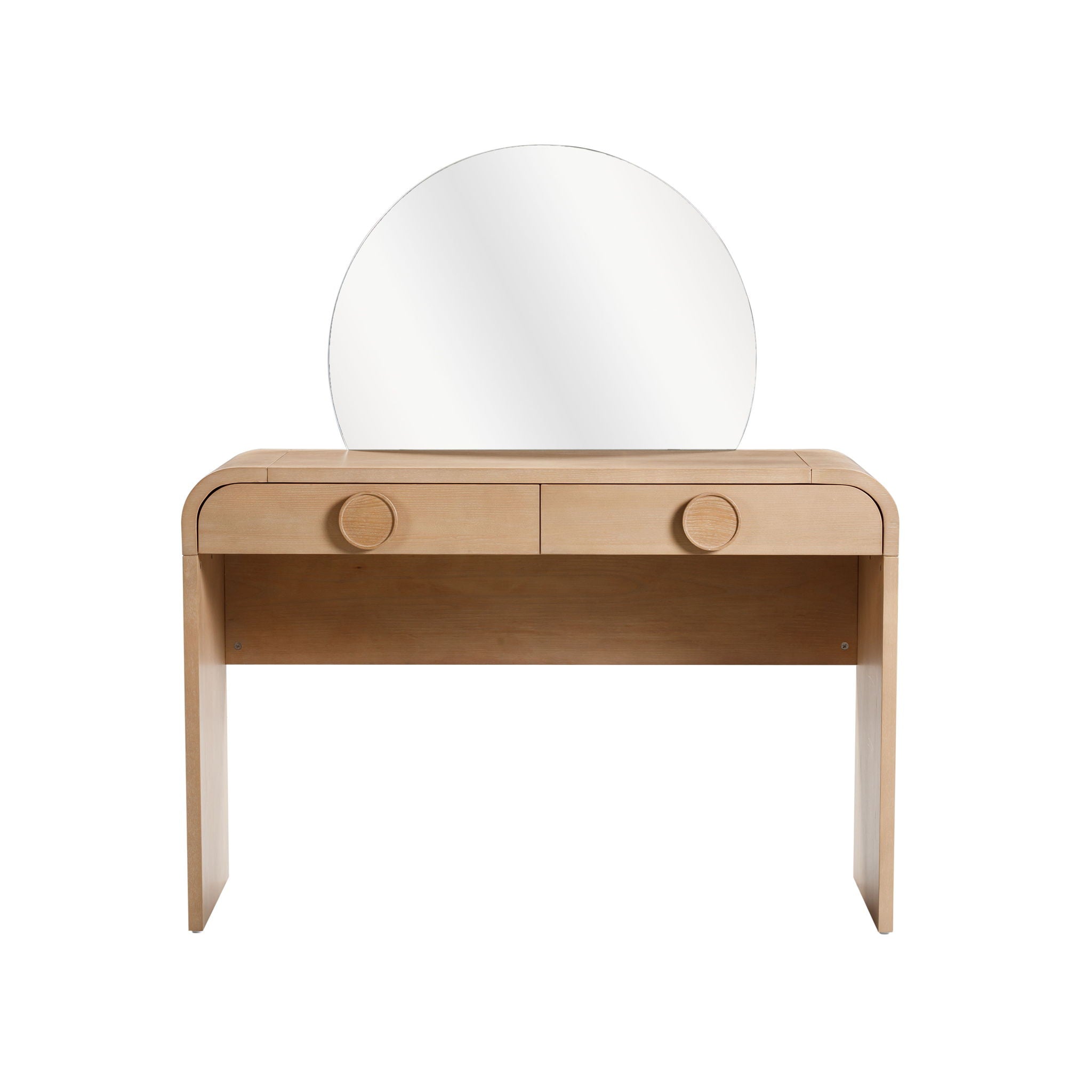 Moonrise - 2 Drawer Vanity Desk - Natural Ash - Urban Living Furniture (Los Angeles, CA)