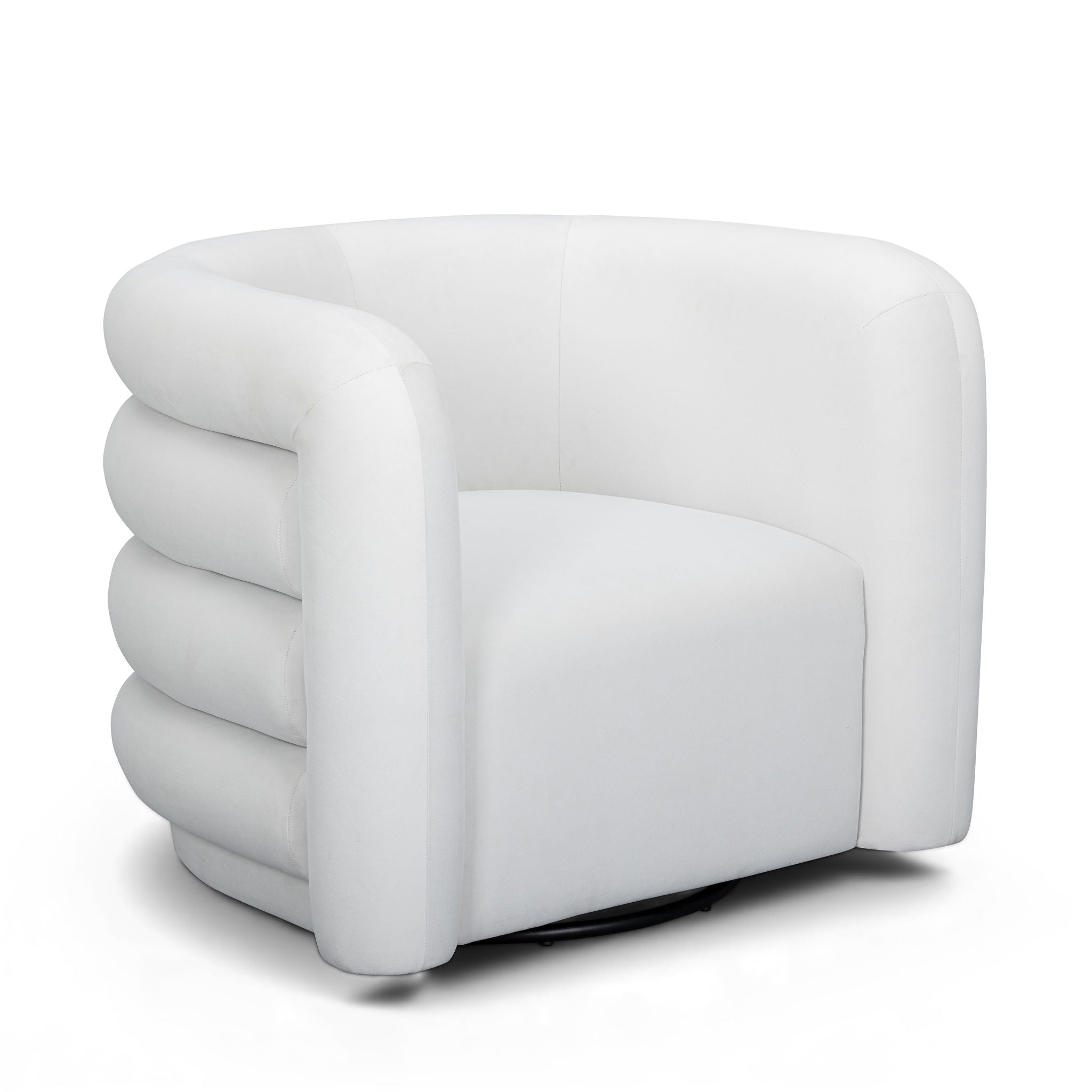Curves - Velvet Swivel Accent Chair - Urban Living Furniture (Los Angeles, CA)