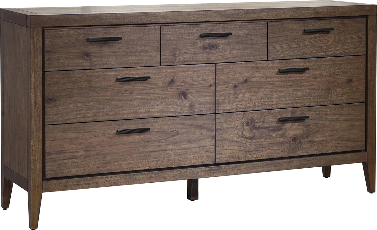 Boracay - Seven Drawer Walnut Dresser - Wild Oats Brown (2024)