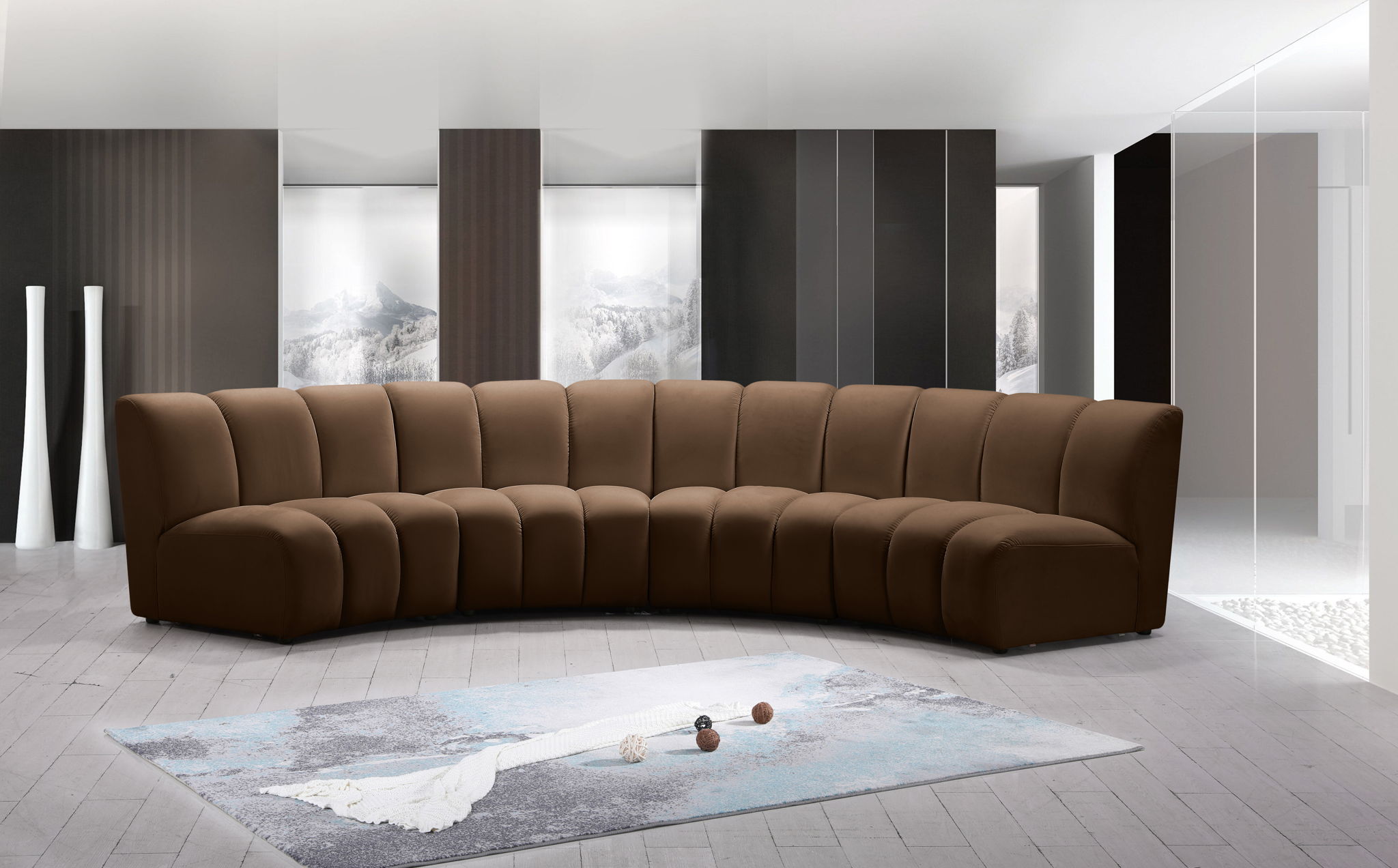 Infinity - 4 Piece Velvet Modular Sectional - Urban Living Furniture (Los Angeles, CA)