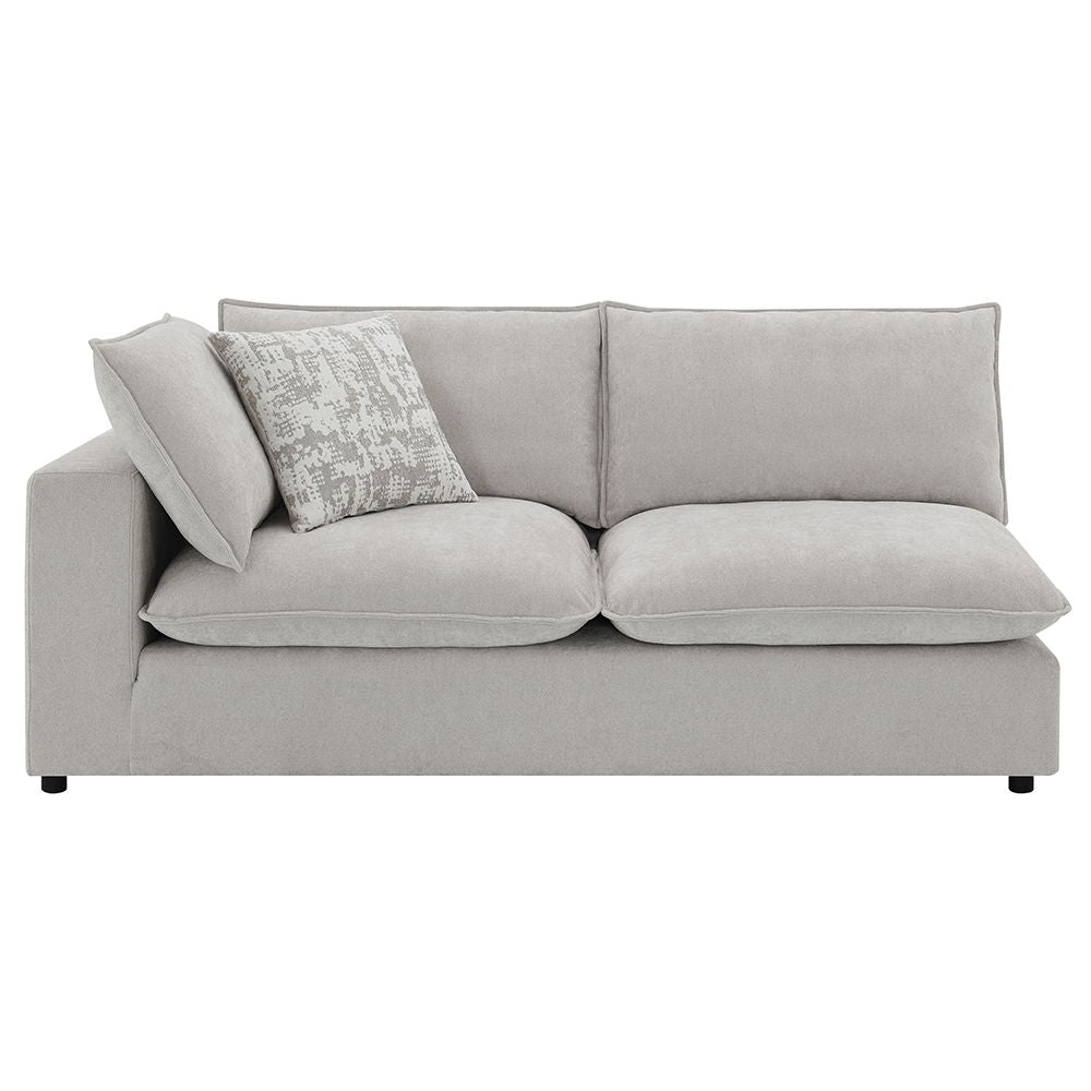 Marisa - Modular Left Facing Loveseat With 2 Pillows - Beige Boucle - Urban Living Furniture (Los Angeles, CA)