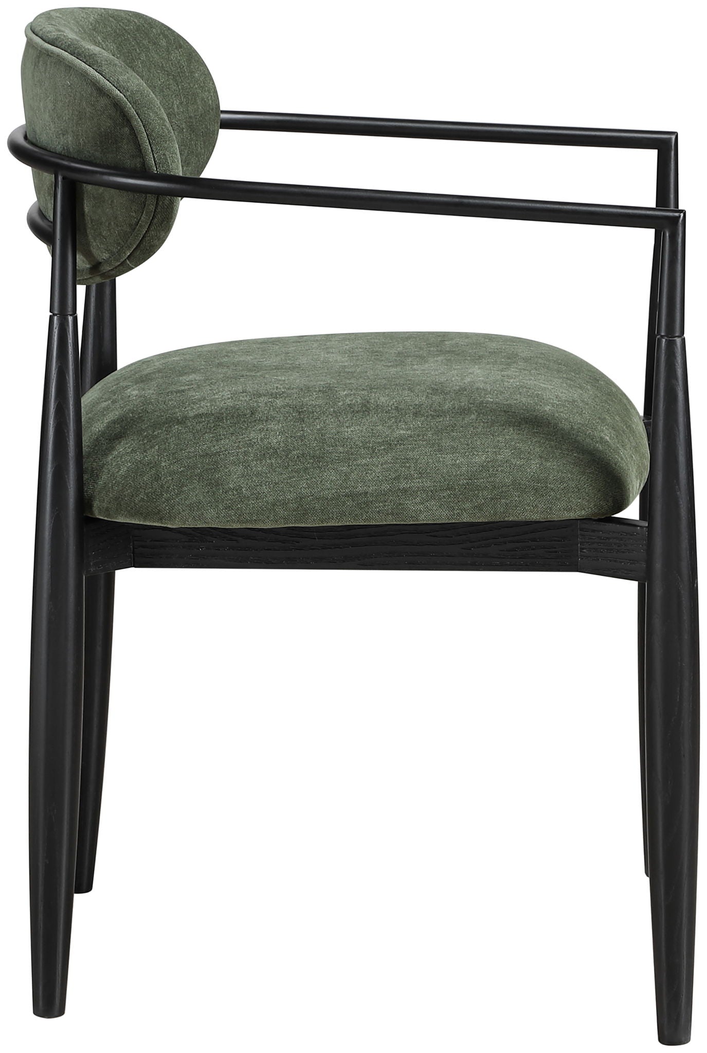 Riccio - Fabric Dining Arm Chair (Set of 2) - Black Frame - Urban Living Furniture (Los Angeles, CA)