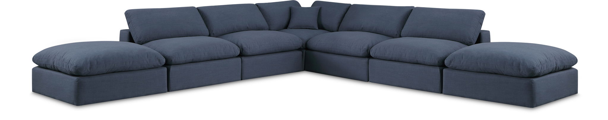 Comfy - 7 Piece Linen Modular Corner Sectional - Urban Living Furniture (Los Angeles, CA)