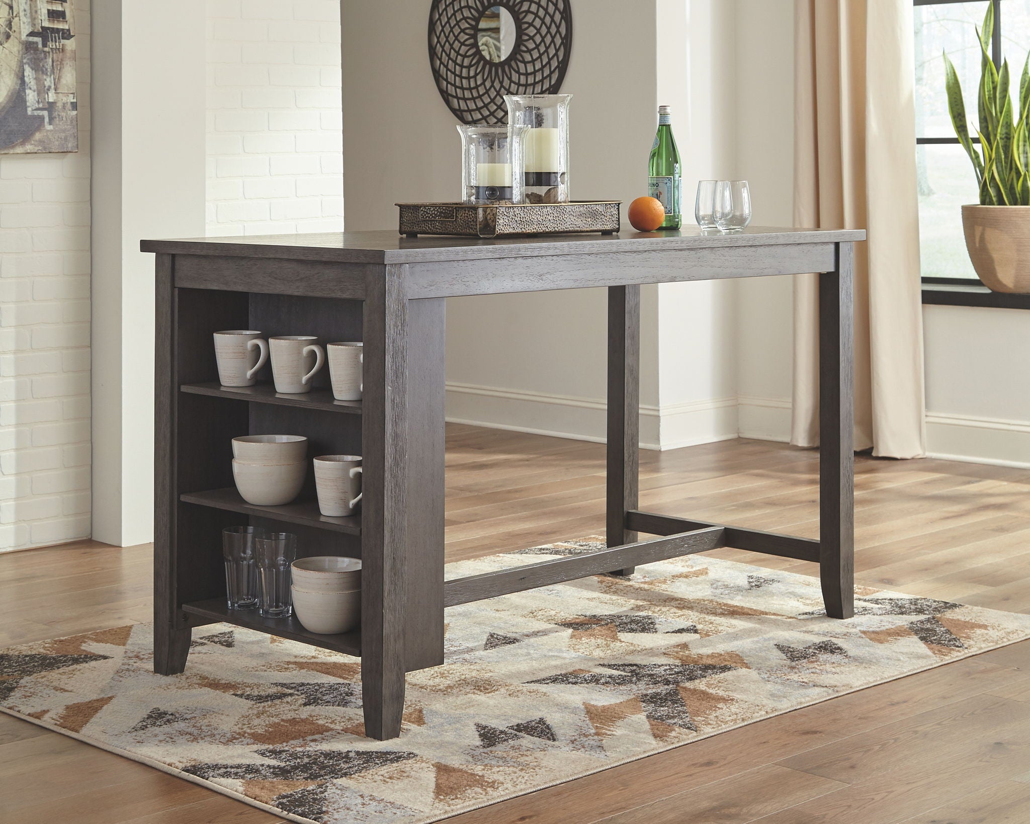 Caitbrook - Gray - Rectangular Dining Room Counter Table - Urban Living Furniture (Los Angeles, CA)