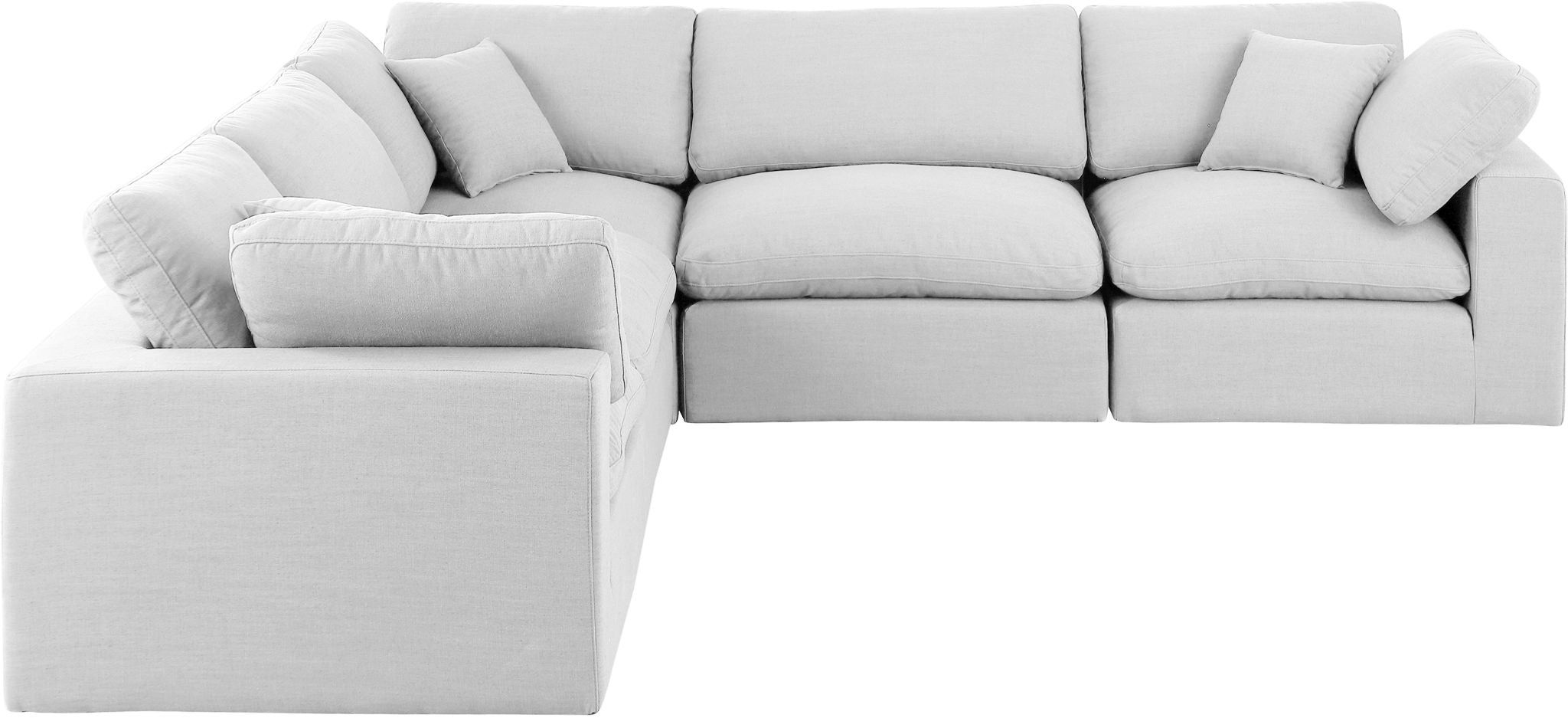 Comfy - 5 Piece Linen Modular Corner Sectional - Urban Living Furniture (Los Angeles, CA)