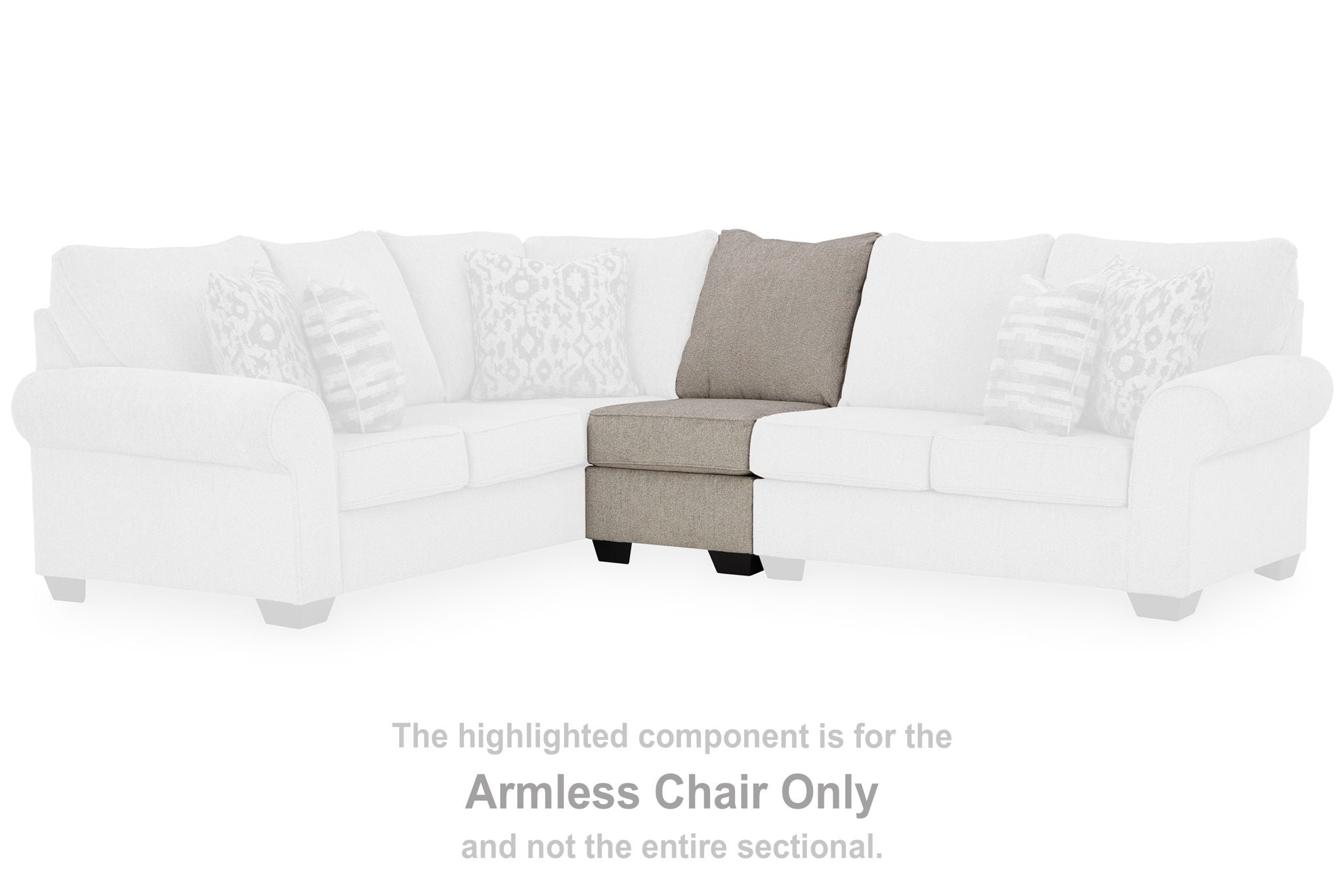 Claireah - Umber - Armless Chair - Urban Living Furniture (Los Angeles, CA)