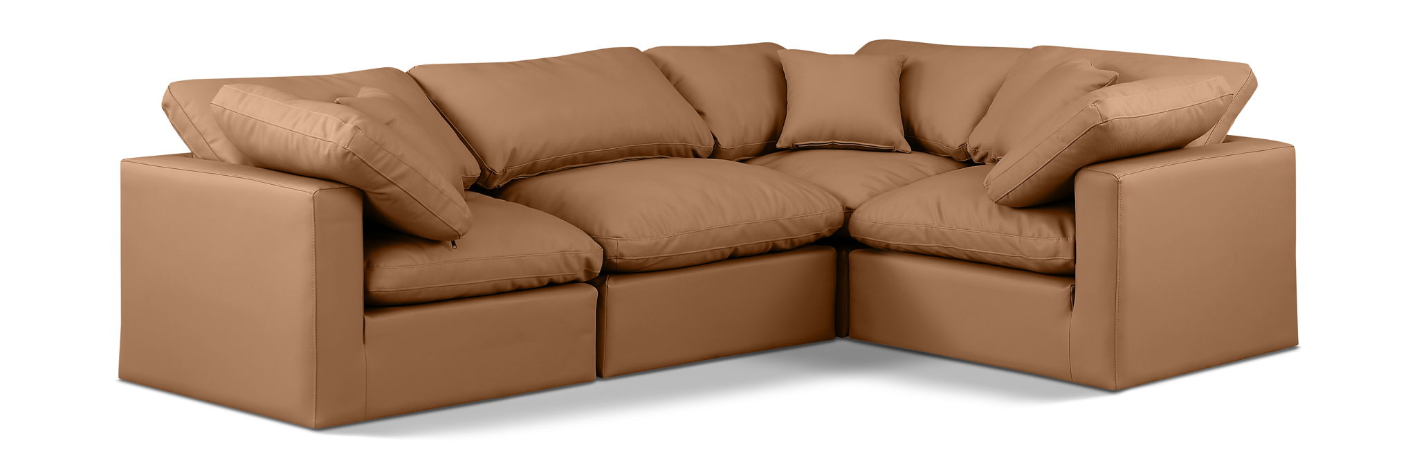 Indulge - Faux Leather 4 Piece Modular Corner Sectional - Urban Living Furniture (Los Angeles, CA)