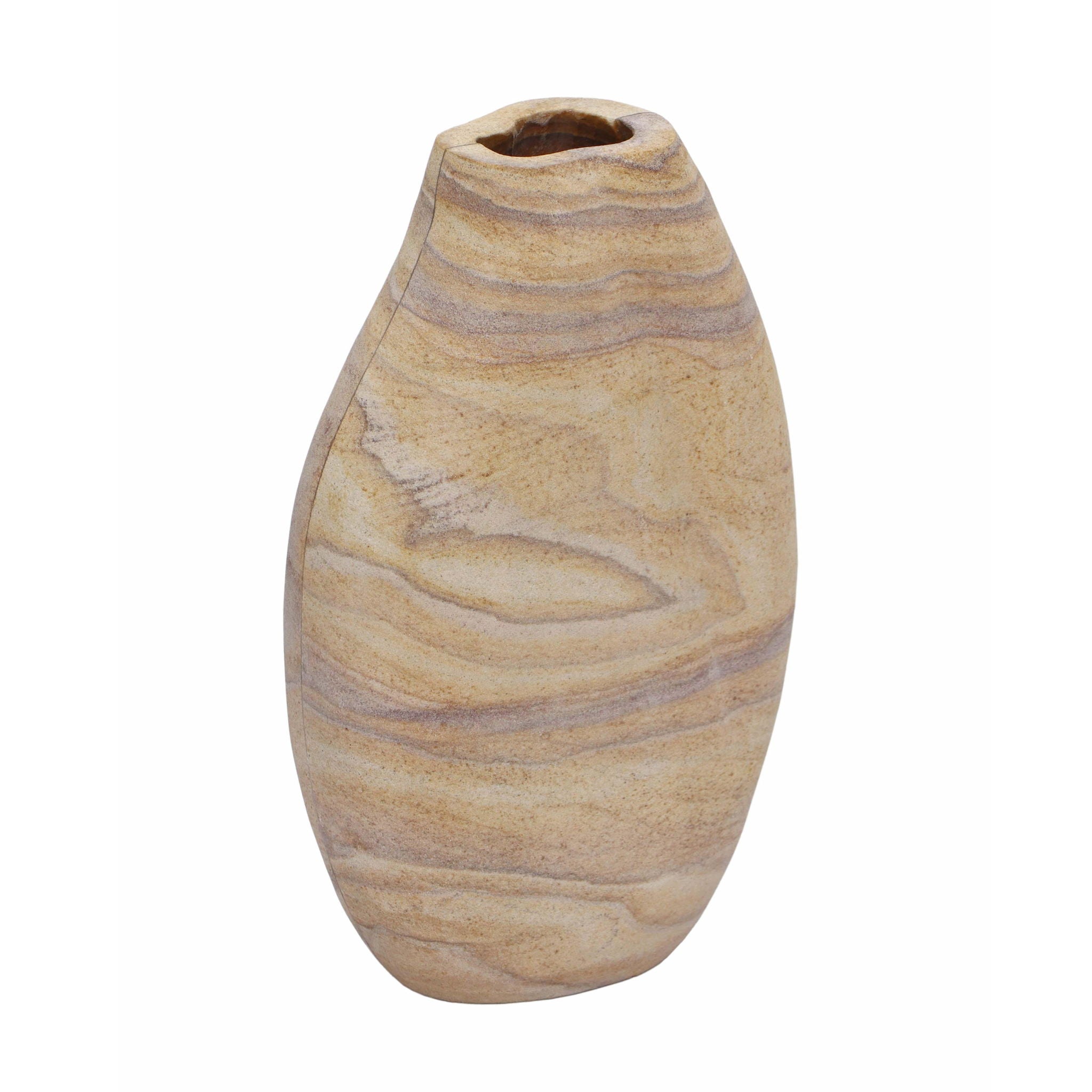 Saava - Curved Vase - Sandstone - Urban Living Furniture (Los Angeles, CA)