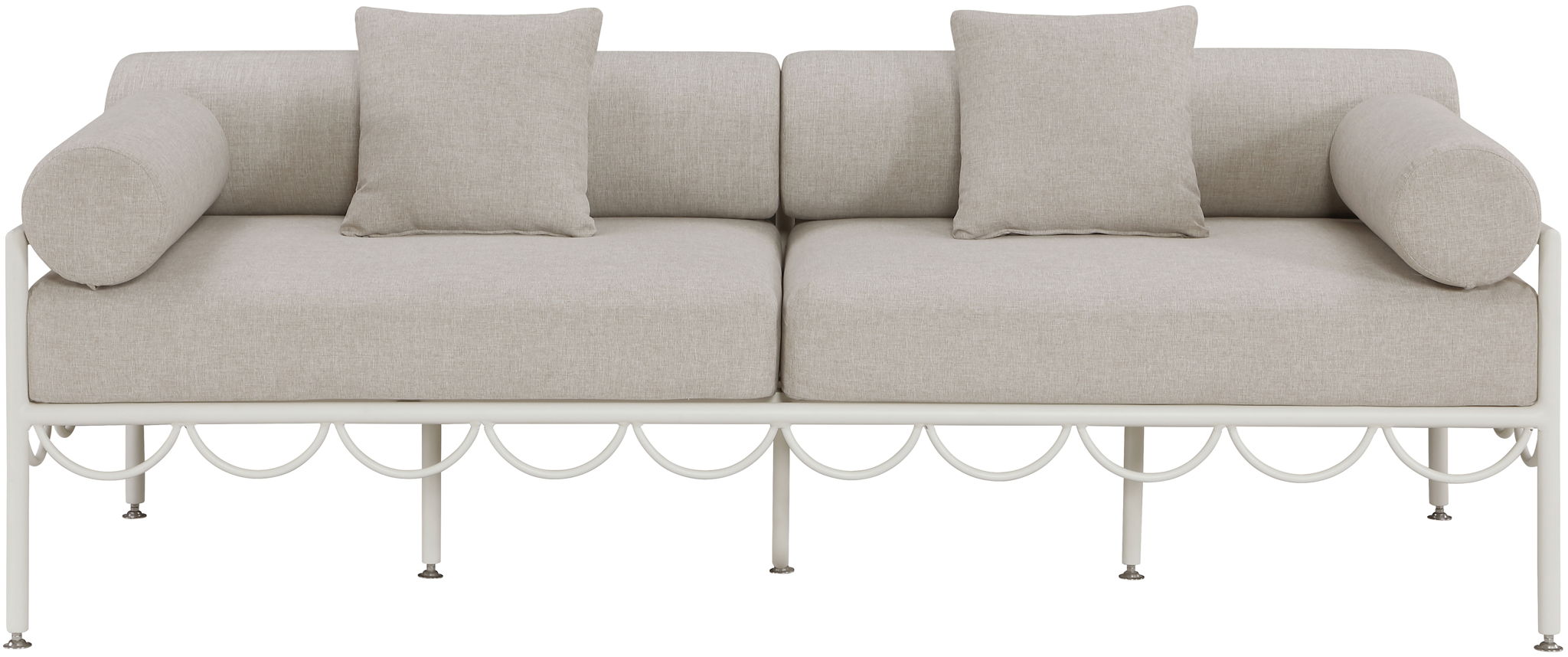 Portofino - Resilient Water Repellent Fabric 85.75" Upholstered Outdoor Patio Sofa - Urban Living Furniture (Los Angeles, CA)