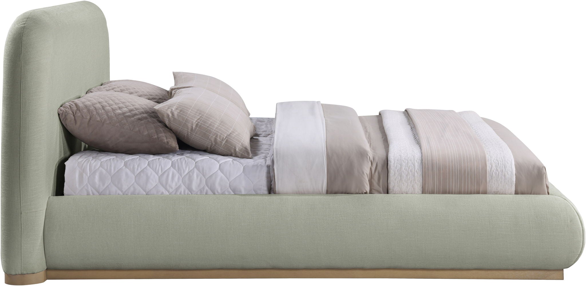 Vaughn - Chenille Bed With Natural Base - Urban Living Furniture (Los Angeles, CA)