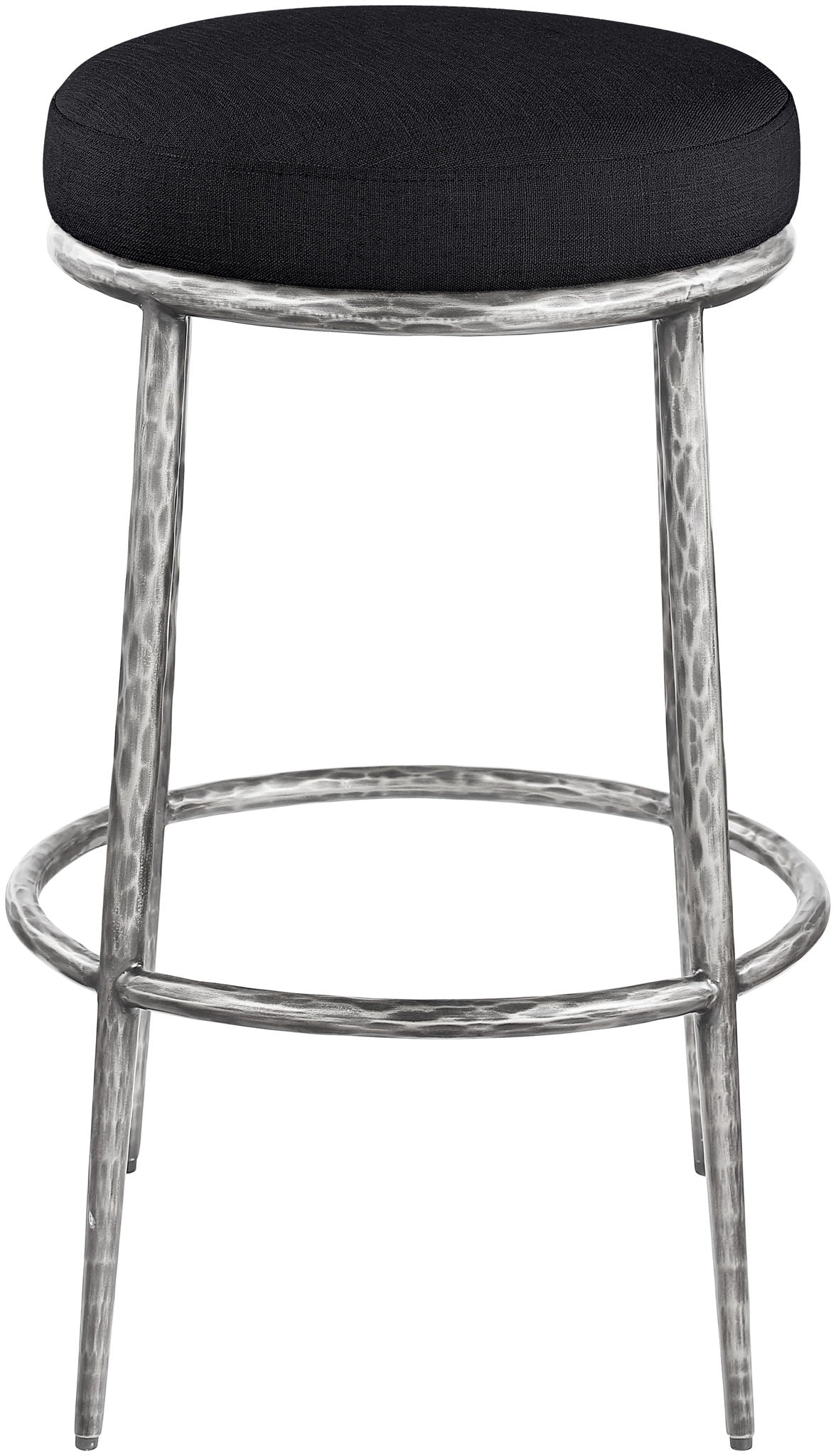 Ferro - Performance Fabric Upholstered Backless Bar Stool - Antique Silver - Urban Living Furniture (Los Angeles, CA)