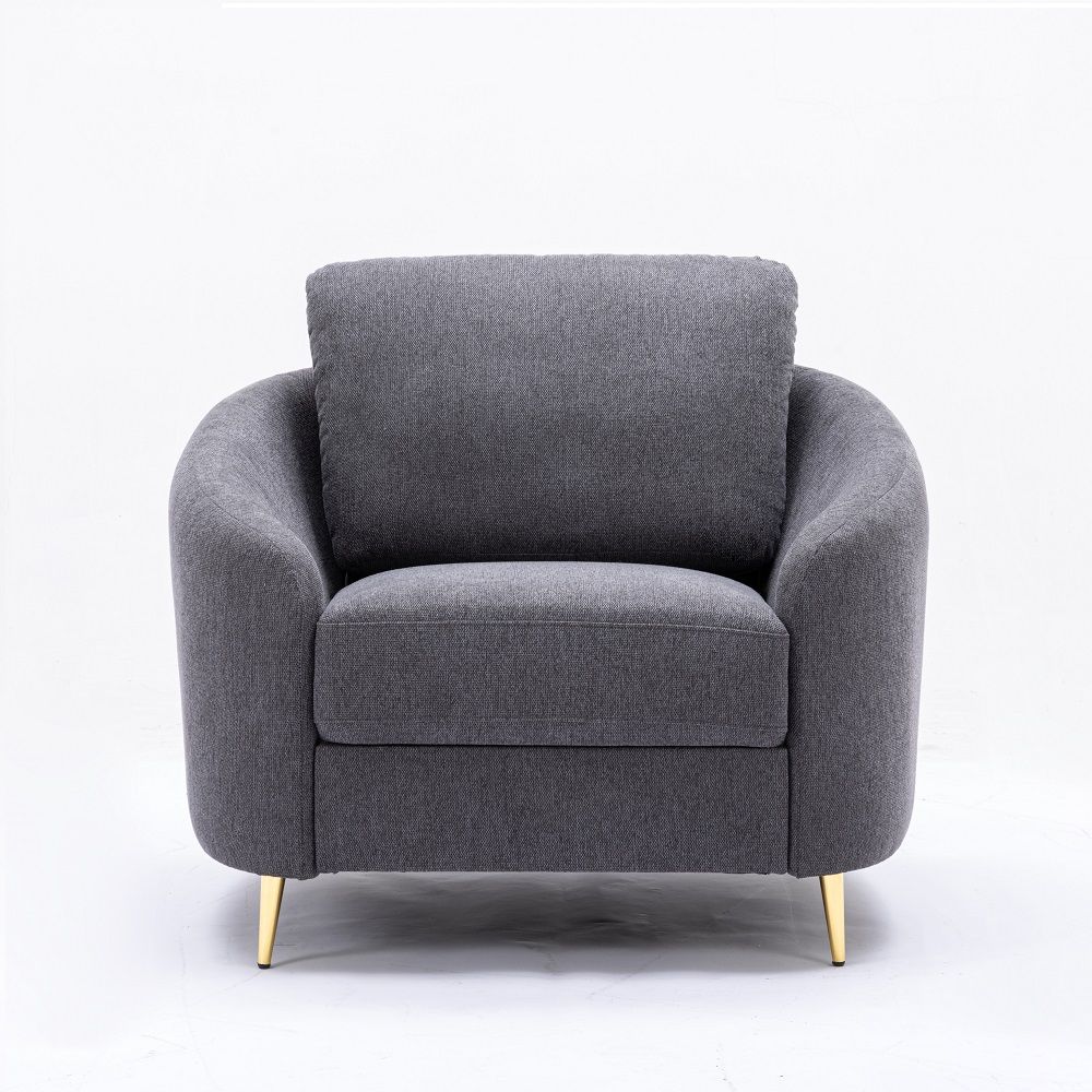 Yuina - Chair - Gray Linen - Urban Living Furniture (Los Angeles, CA)