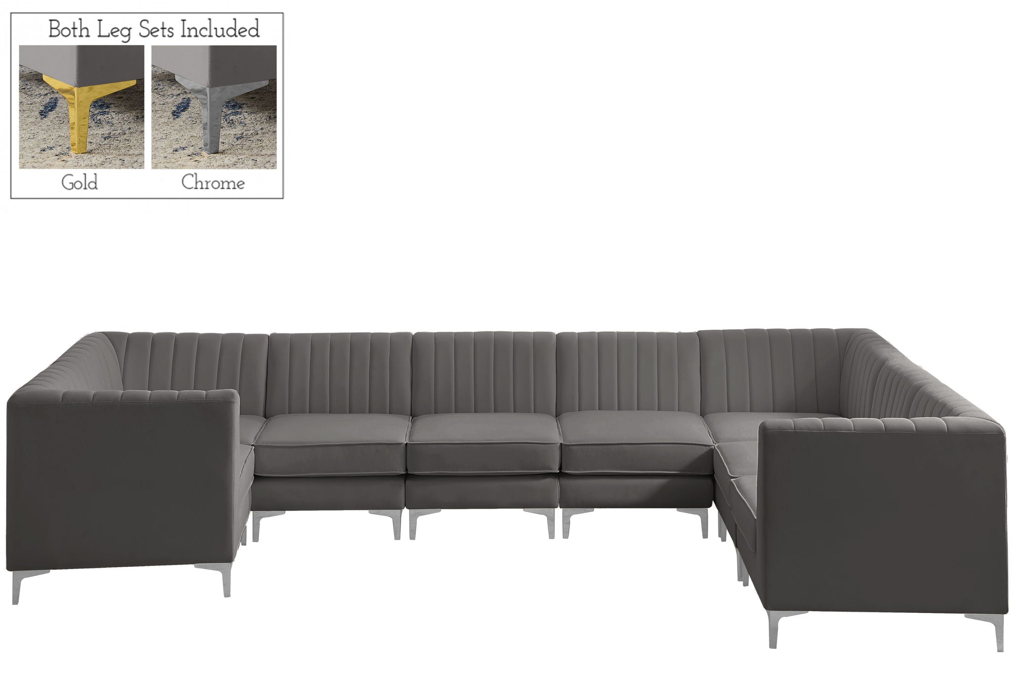 Alina - 8 Piece Modular U-Shaped Sectional - Urban Living Furniture (Los Angeles, CA)