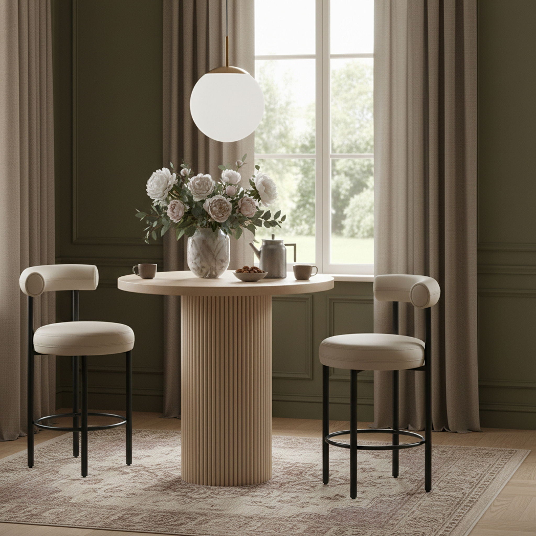 Belinda - Oak Veneer Table - Urban Living Furniture (Los Angeles, CA)